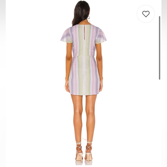Pastel Mini Wrap Dress - Picture 2 of 3